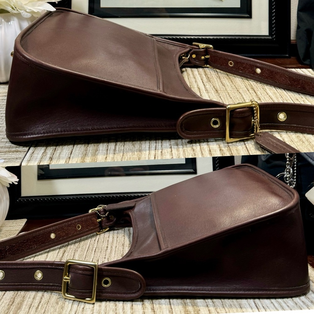 ❤️SOLD❤️Vintage Coach Mahogany Legacy Zip Bag 9966 - Picture 5 of 9